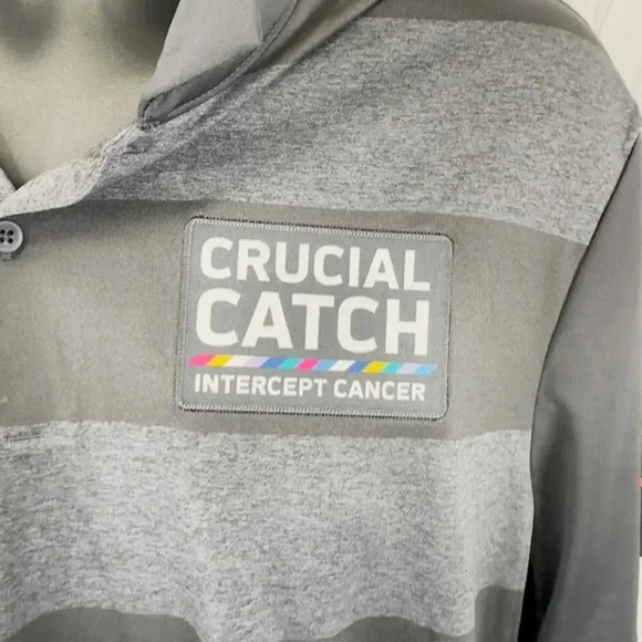 NEW Nike Denver Broncos Crucial Catch Performance Polo Shirt Striped Mens L - Picture 5 of 10